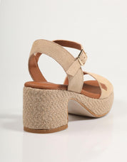 SANDALIAS POPA BELLE SERRAJE en color Beige