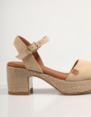 SANDALIAS POPA BELLE SERRAJE en color Beige