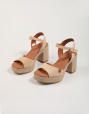 SANDALIAS POPA MARSELLA SERRAJE en color Beige