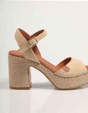 SANDALIAS POPA MARSELLA SERRAJE en color Beige
