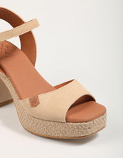 SANDALIAS POPA MARSELLA SERRAJE en color Beige
