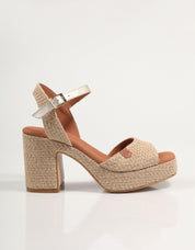 Sandalen Popa Marseille Faser in Beige