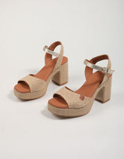 Sandalen Popa Marseille Faser in Beige