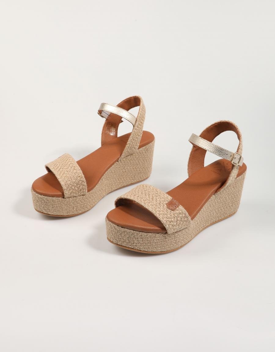 Sandalias fibre arambol en couleur beige