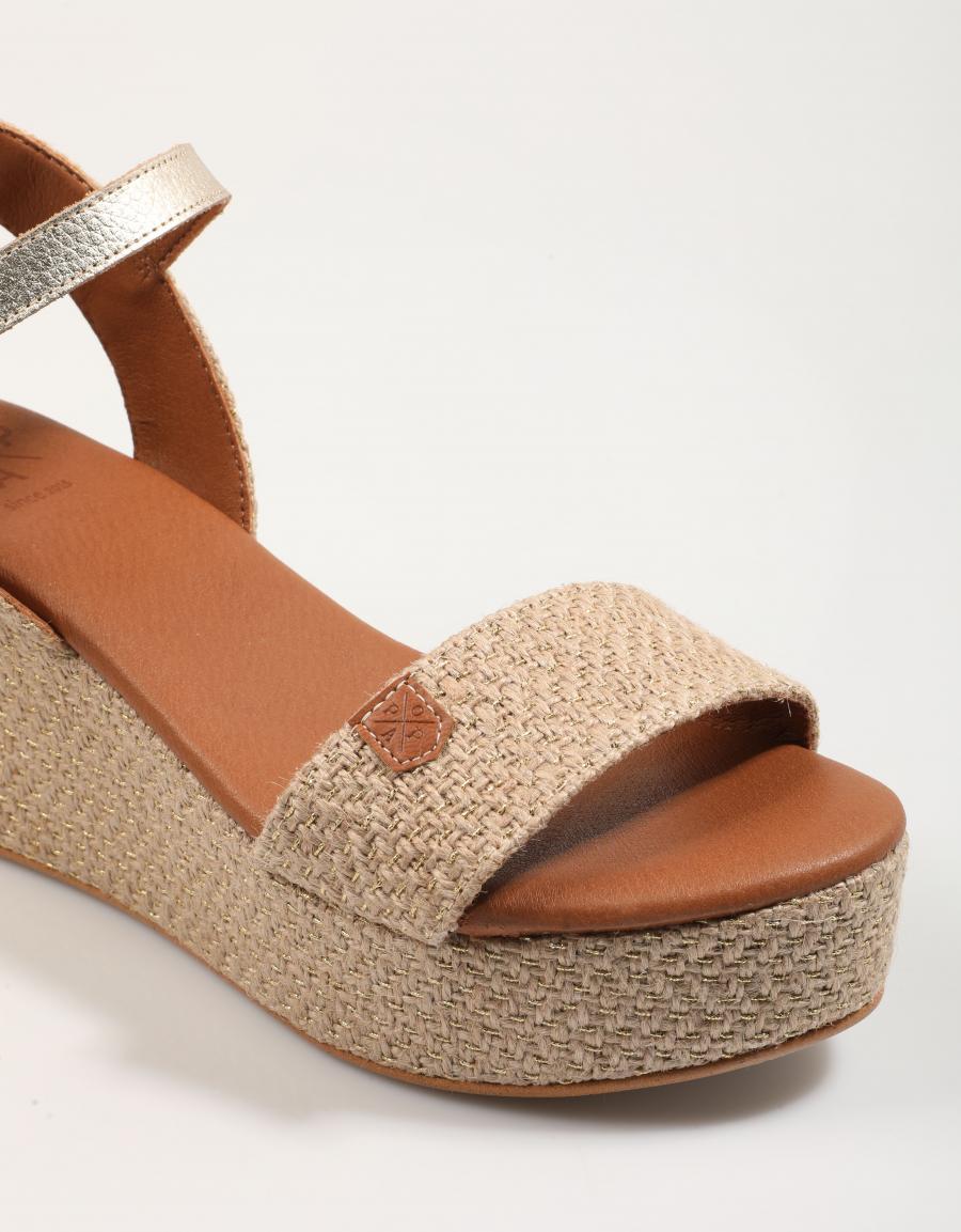Sandalias fibre arambol en couleur beige