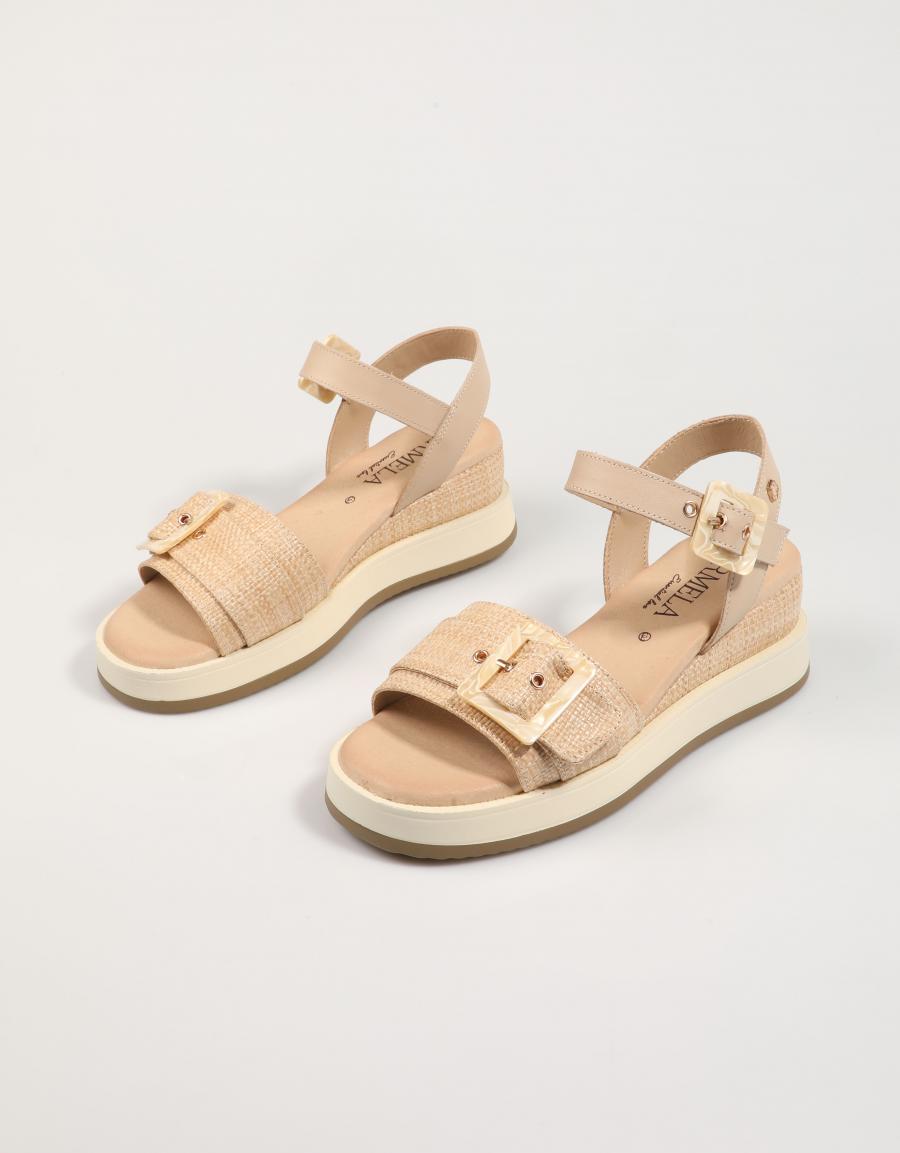 Carmela Sandals 162227 in colore beige