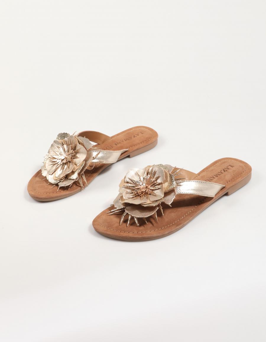 Lazamani LA33518 Sandales en platine