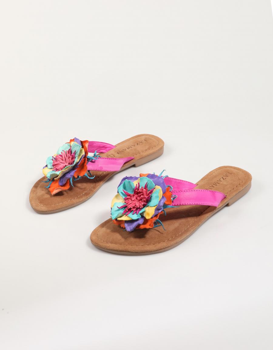SANDALIAS LAZAMANI LA33726 en color Multicolor