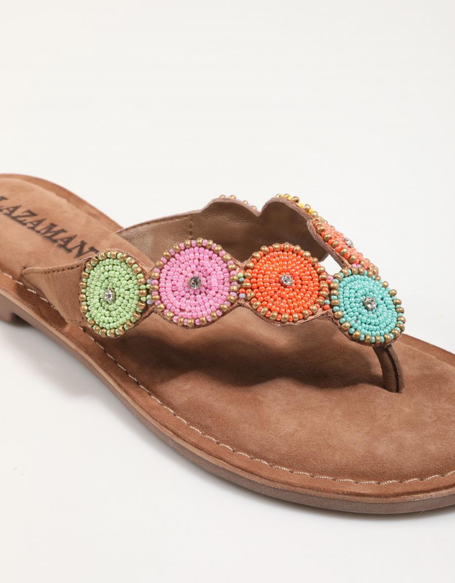 SANDALIAS LAZAMANI LA75453 en color Multicolor