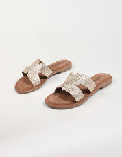 SANDALIAS LAZAMANI LA75025 en color Oro