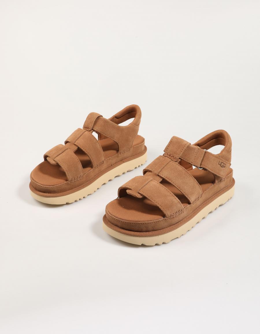 SANDALIAS UGG W GOLDENSTAR STRAP en color Cuero