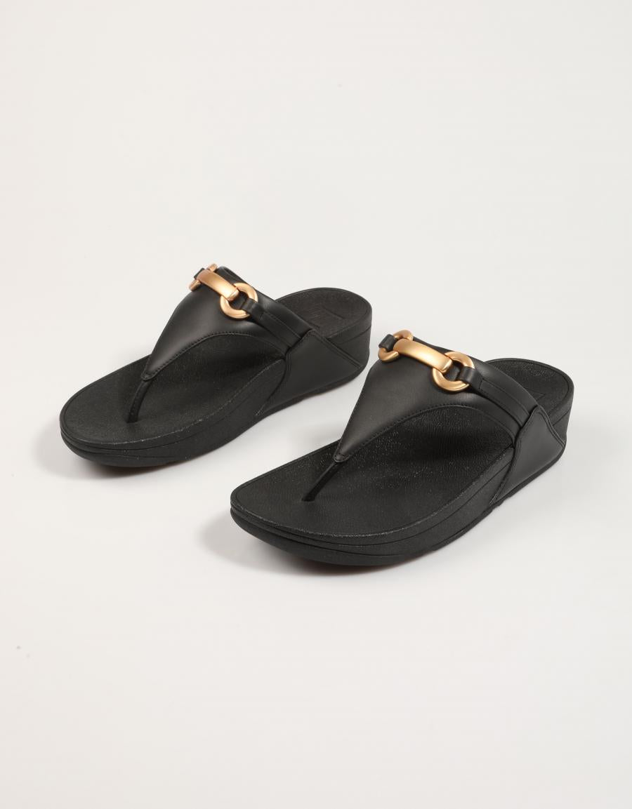 Sandalias Fitflop W Lulu Chunky Snaffle Leder in Farbe Neger