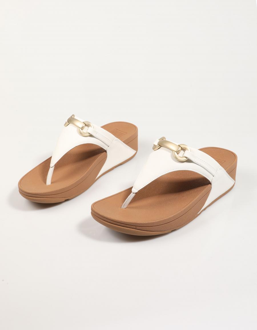 Sandalen Fitflop W Lulu Chunky Snaffle Leder in Weiß