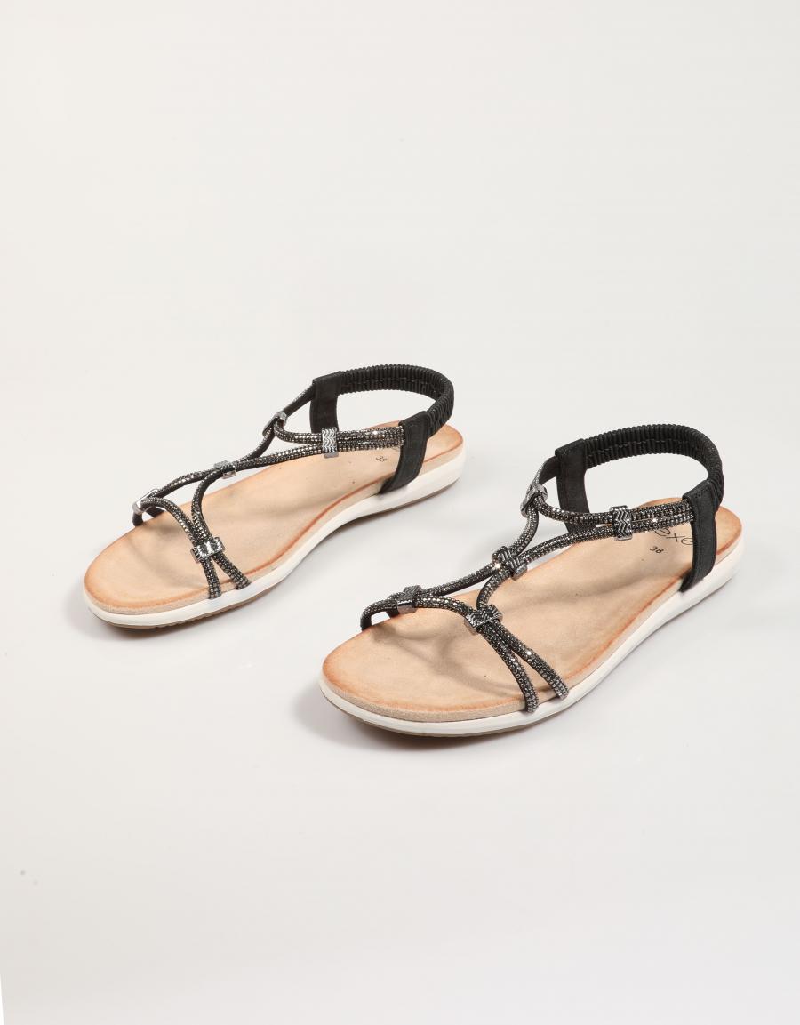 SANDALIAS EXE BZX63164 RR2 en color Negro
