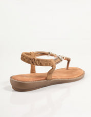 EXE 8013 5 Sandales en couleur en cuir