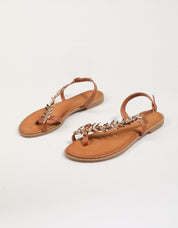 SANDALIAS EXE P4015 9 en color Cuero