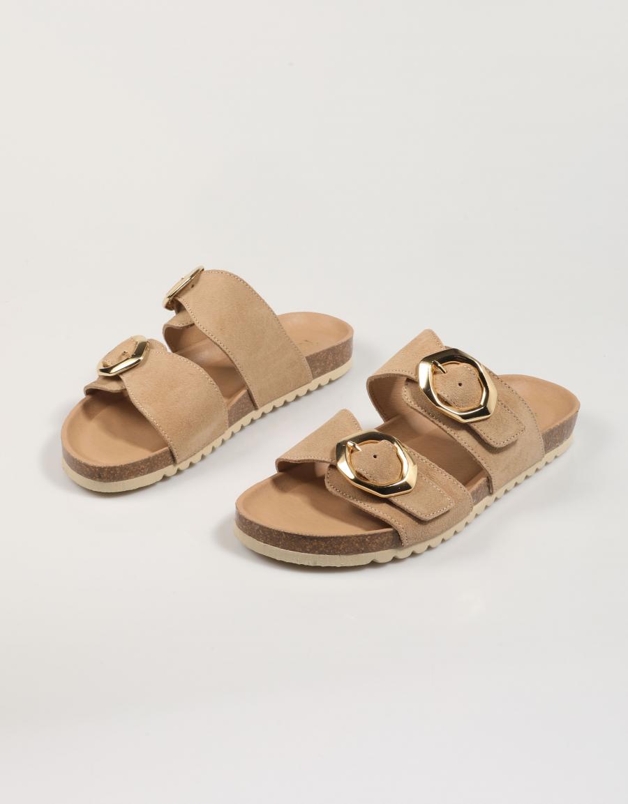 SANDALIAS REBECCA HOPE 3C SALOMON en color Beige
