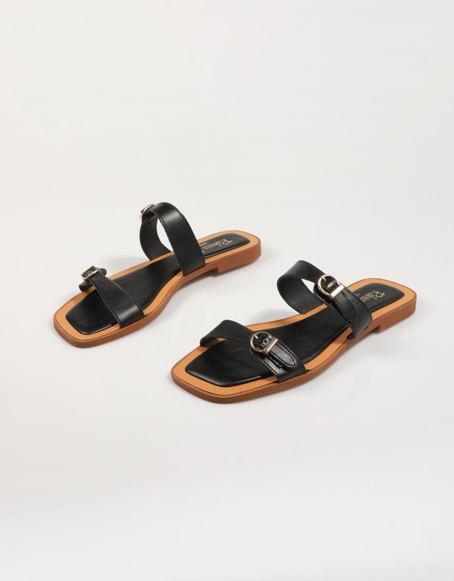 SANDALIAS REBECCA HOPE 1C VIANA en color Negro