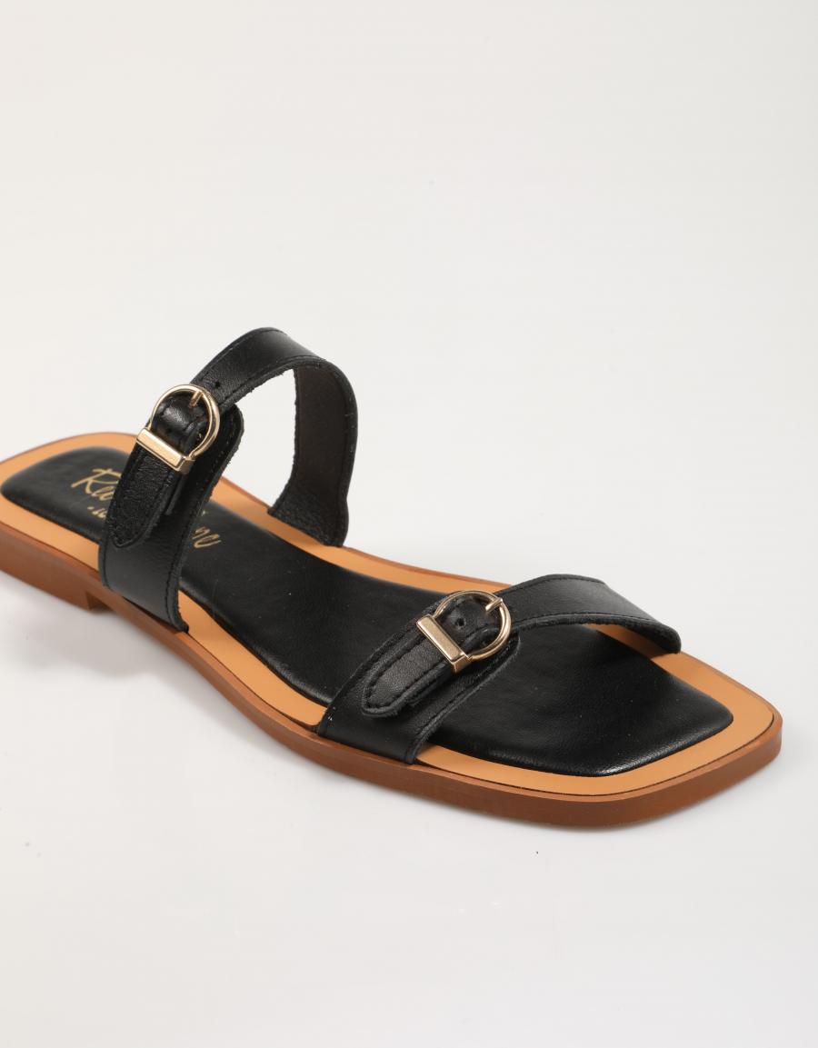 SANDALIAS REBECCA HOPE 1C VIANA en color Negro