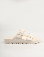Chanclas Birkenstock Arizona Eva und Farbe Beige