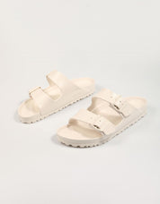 Chanclas Birkenstock Arizona Eva und Farbe Beige
