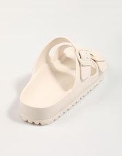Chanclas Birkenstock Arizona Eva und Farbe Beige