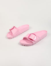 CHANCLAS BIRKENSTOCK MADRID BIG BUCKLE EVA en color Rosa