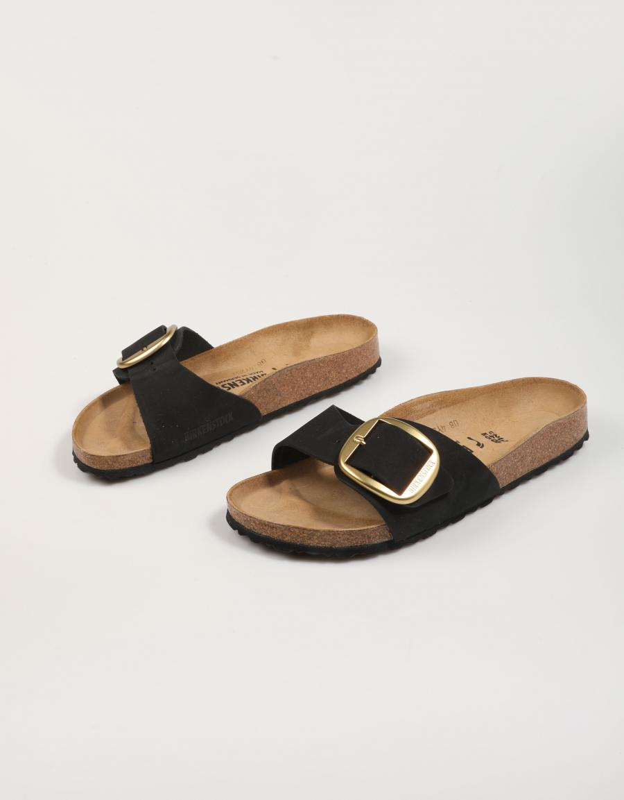 Sandalias Birkenstock Gizeh Big Buckle Lenb en Color Negro