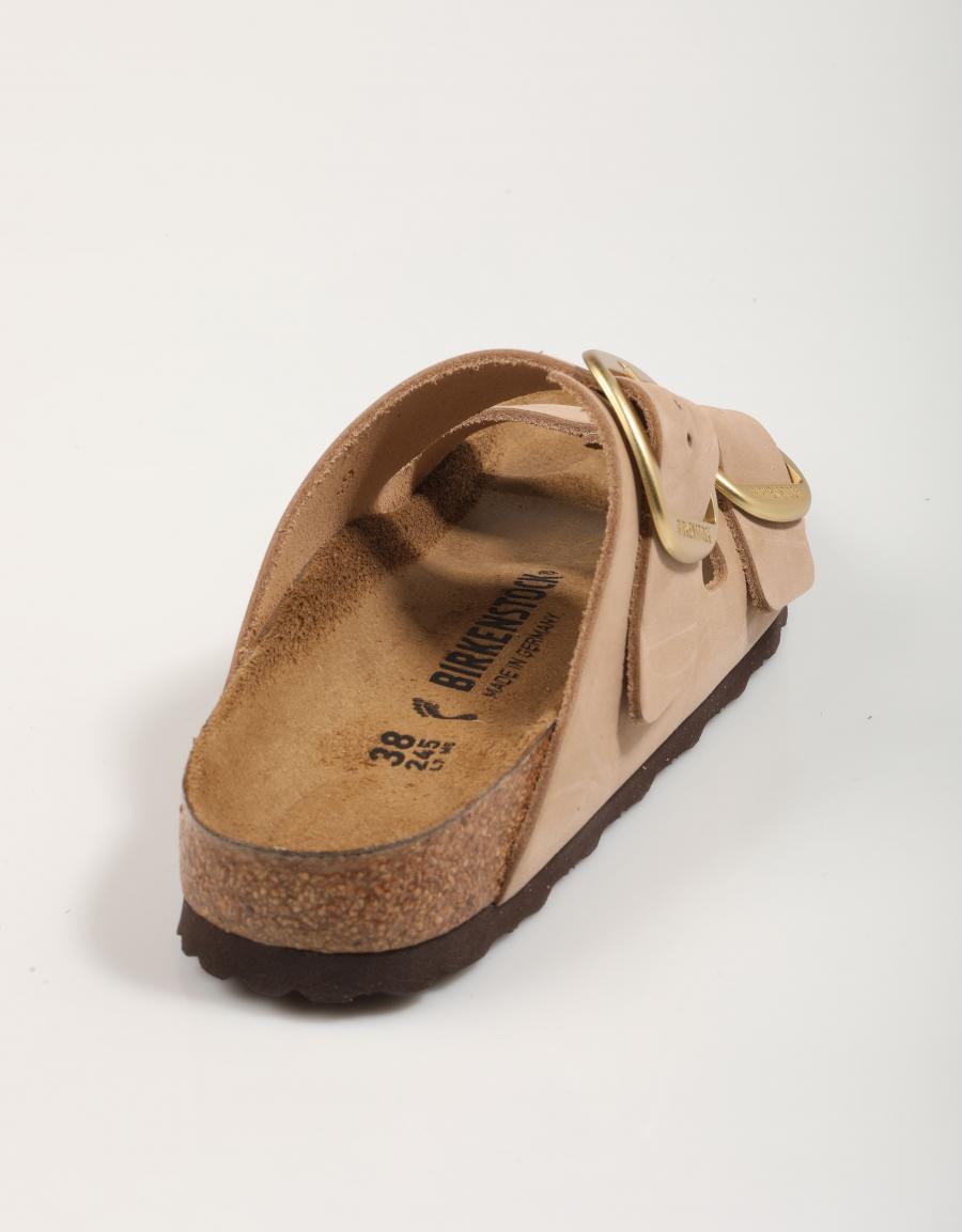 Sandalias Birkenstock Arizona Big Buckle Lenb en Color Beige