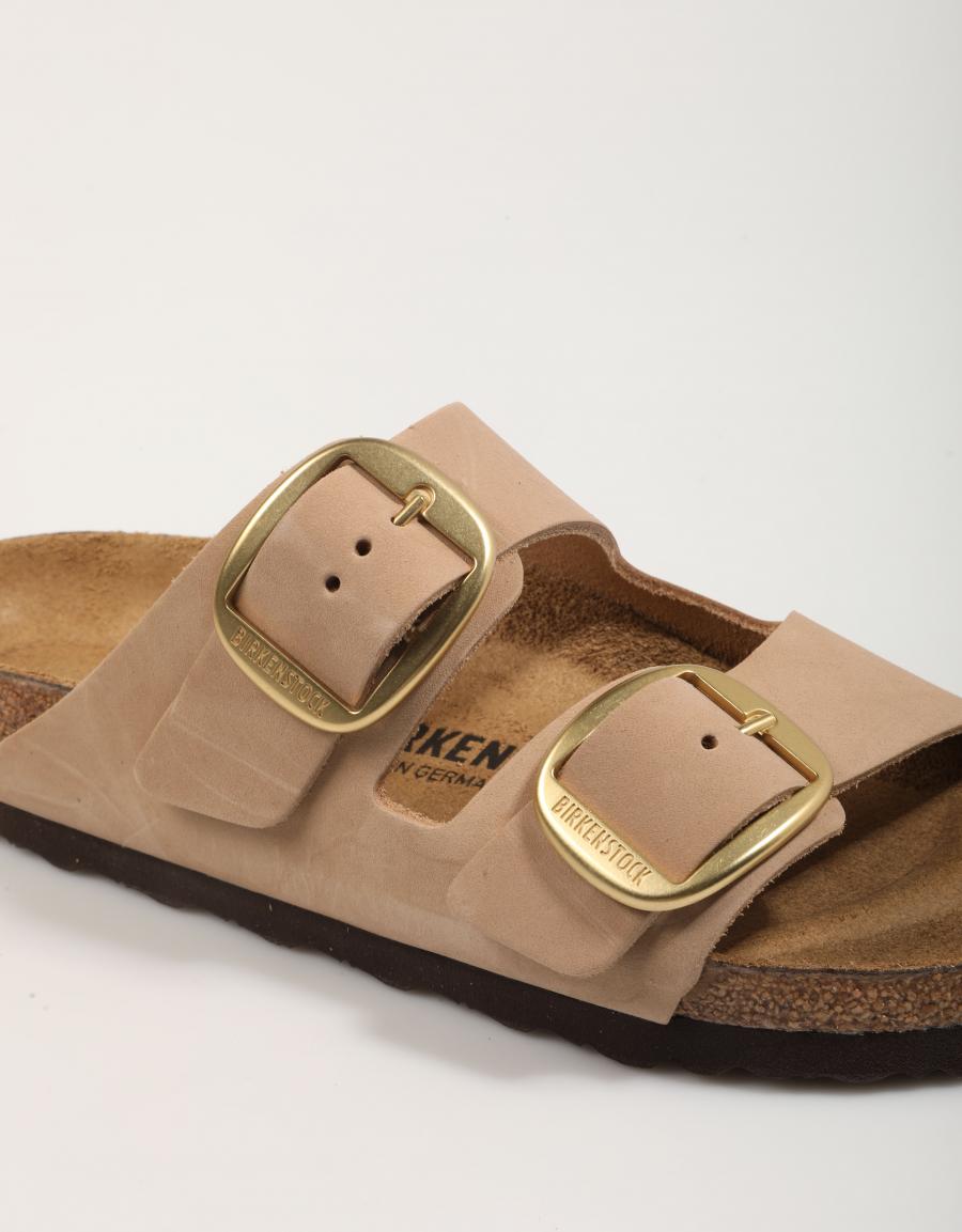 Sandalias Birkenstock Arizona Big Buckle Lenb en Color Beige