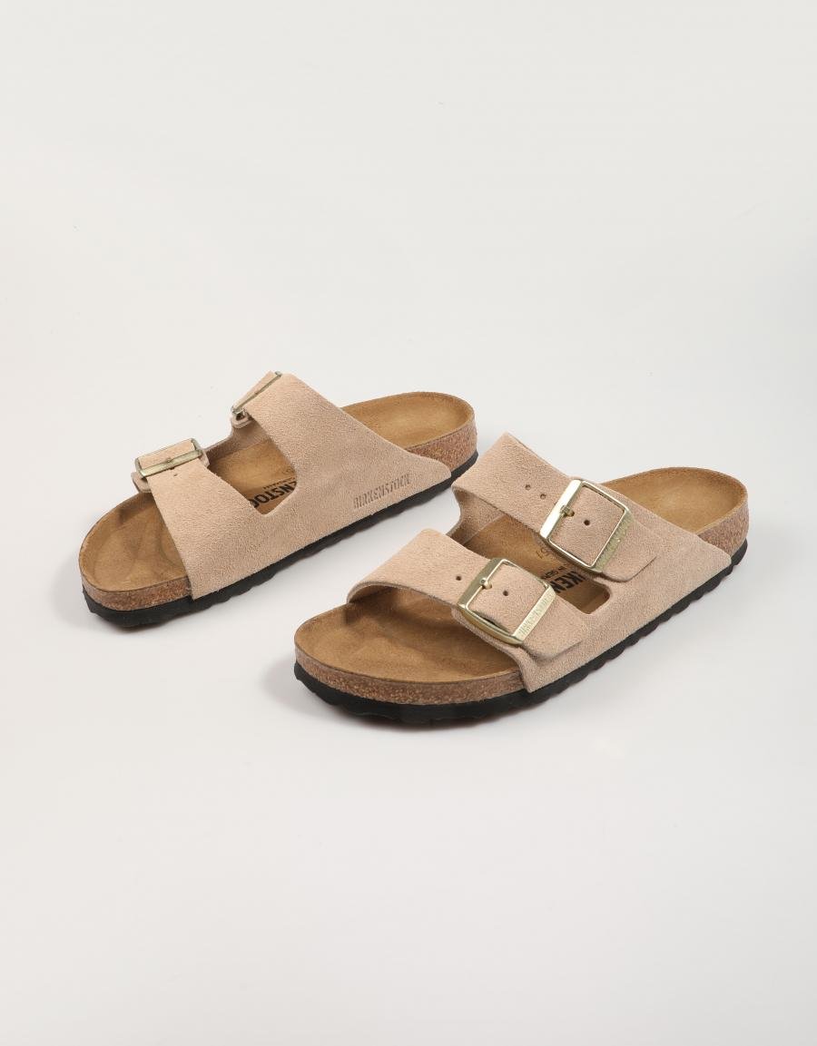 Birkenstock Arizona Sandalias Lumière sur la couleur beige