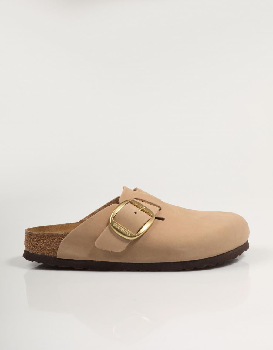 Sandalias Birkenstock Boson Big Buckle Lenb en Color Beige