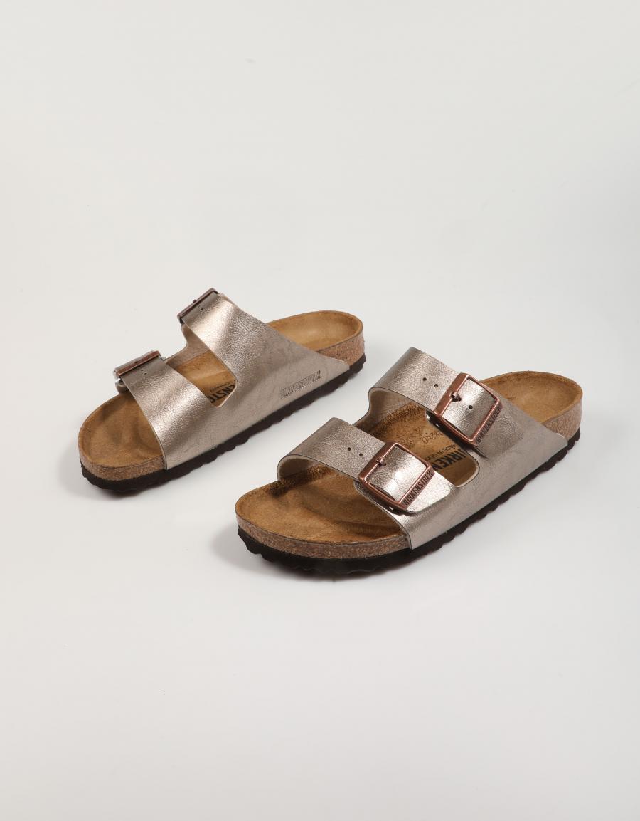 Sandalias birkenstostock Arizona bf en couleur taupe