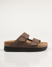 Sandalias Birkenstock Arizonma Flex Platform en Color Marron