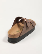 Sandalias Birkenstock Arizonma Flex Platform en Color Marron