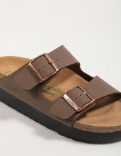 Sandalias Birkenstock Arizonma Flex Platform en Color Marron