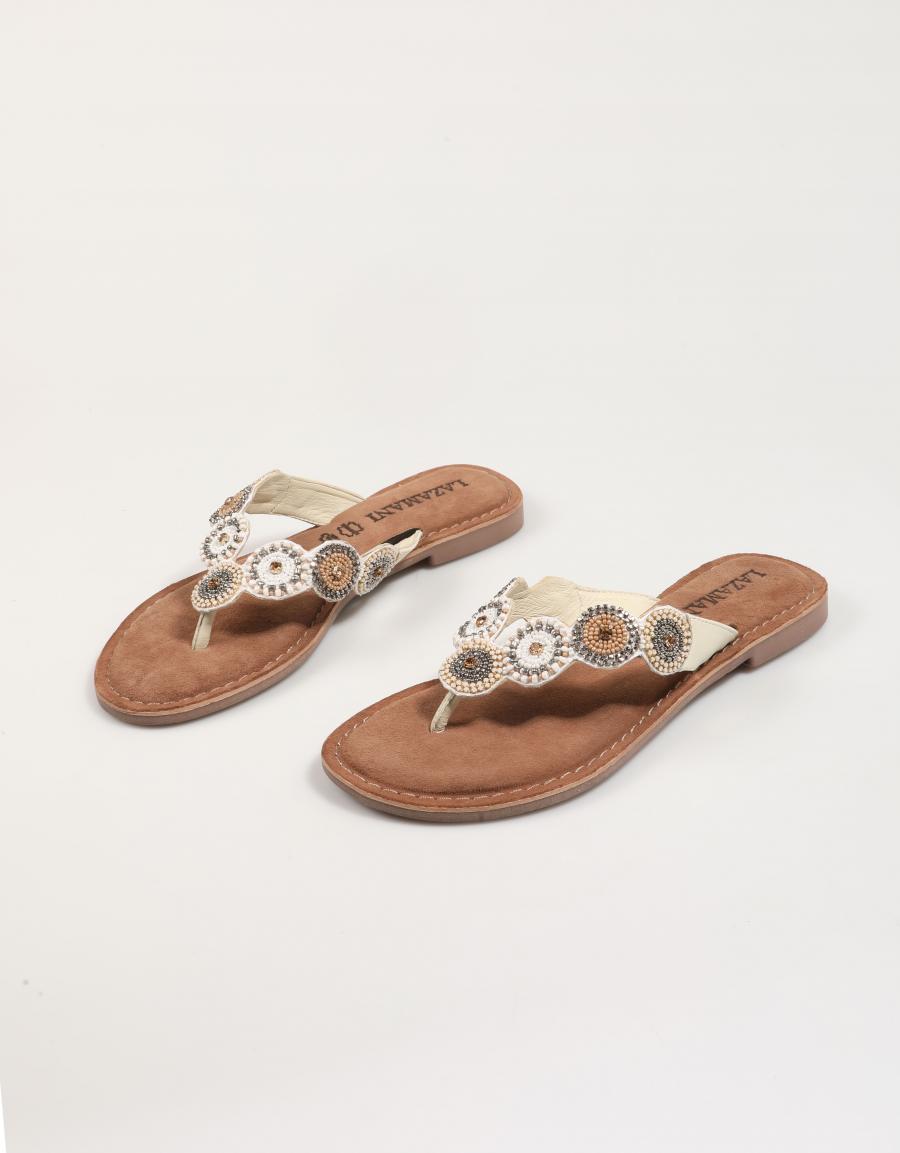 SANDALIAS LAZAMANI LA75451 en color Blanco