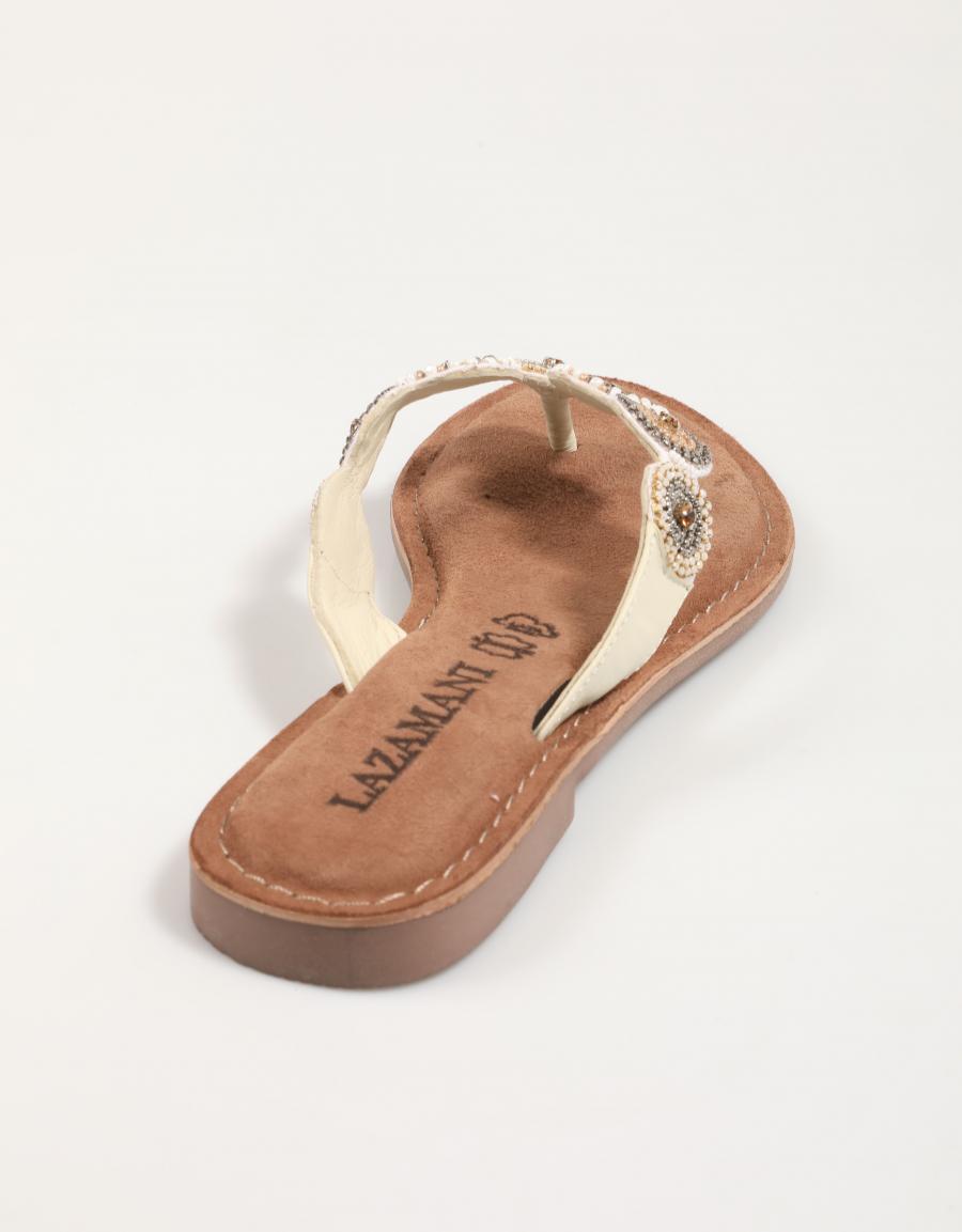 SANDALIAS LAZAMANI LA75451 en color Blanco
