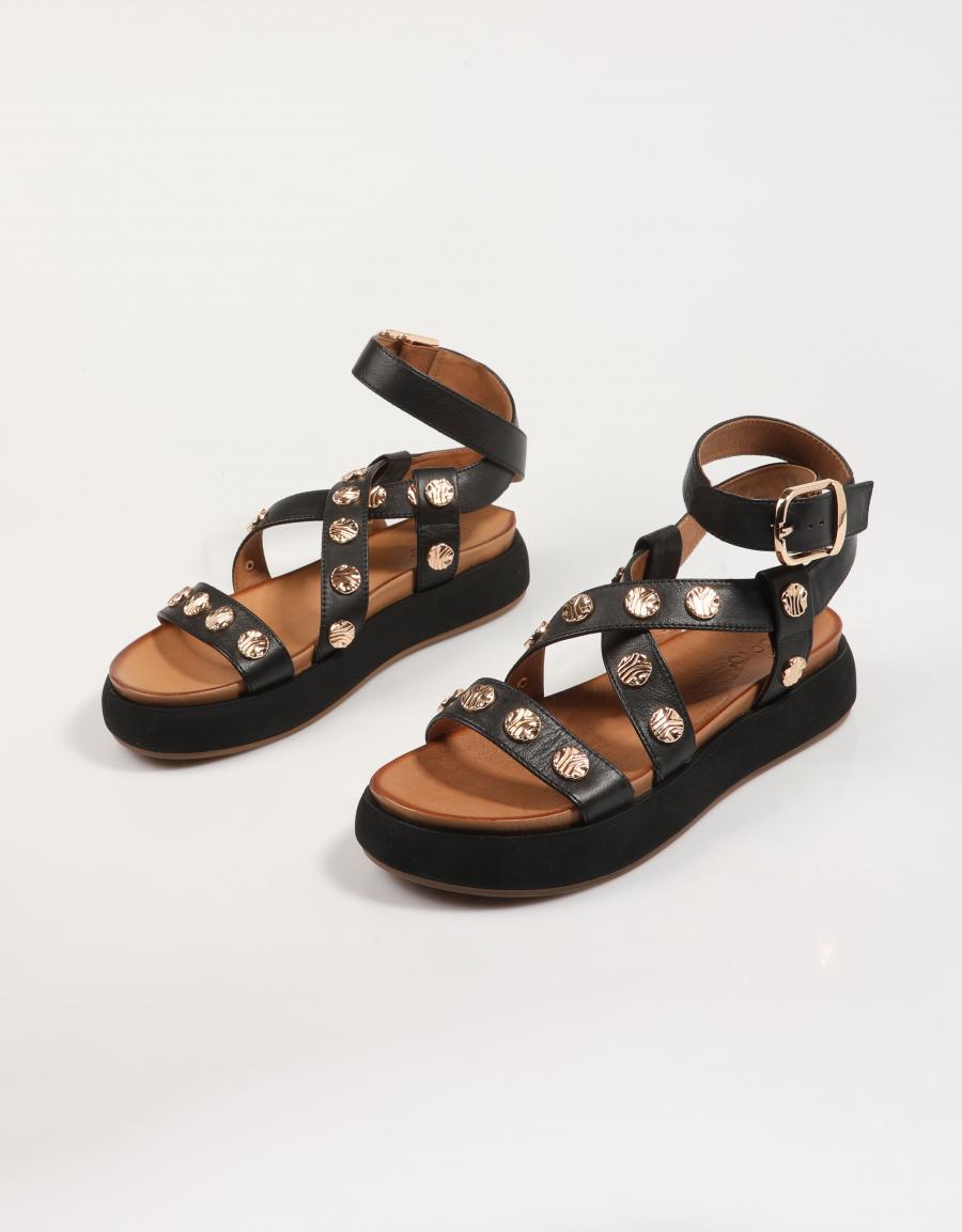 Inuovo A96040 sandálias em preto