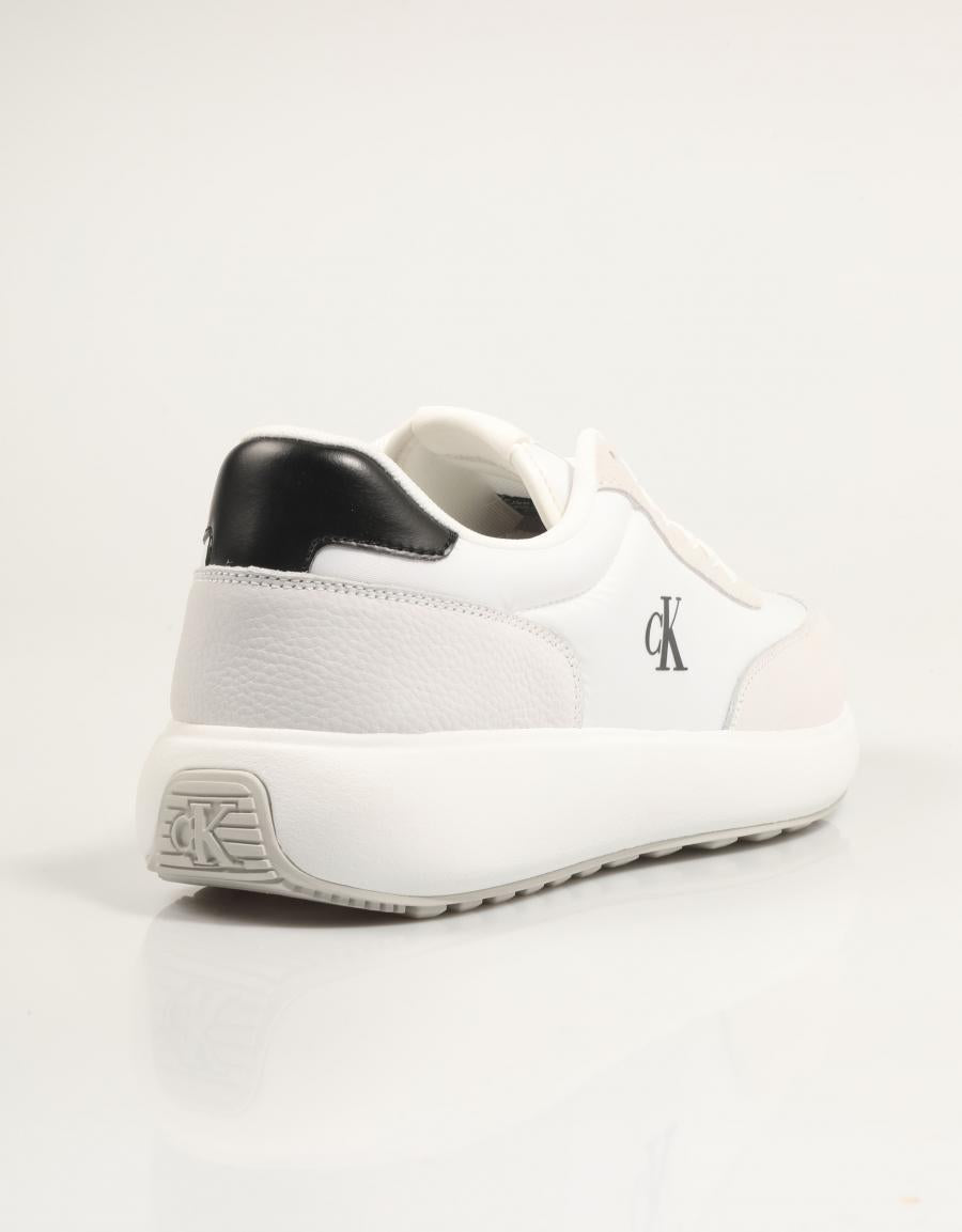 ZAPATILLAS CALVIN KLEIN ATHLEISURE RUNNER LACEUP NY SU en color Blanco