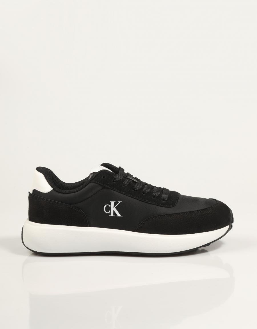 ZAPATILLAS CALVIN KLEIN ATHLEISURE RUNNER LACEUP NY SU en color Negro