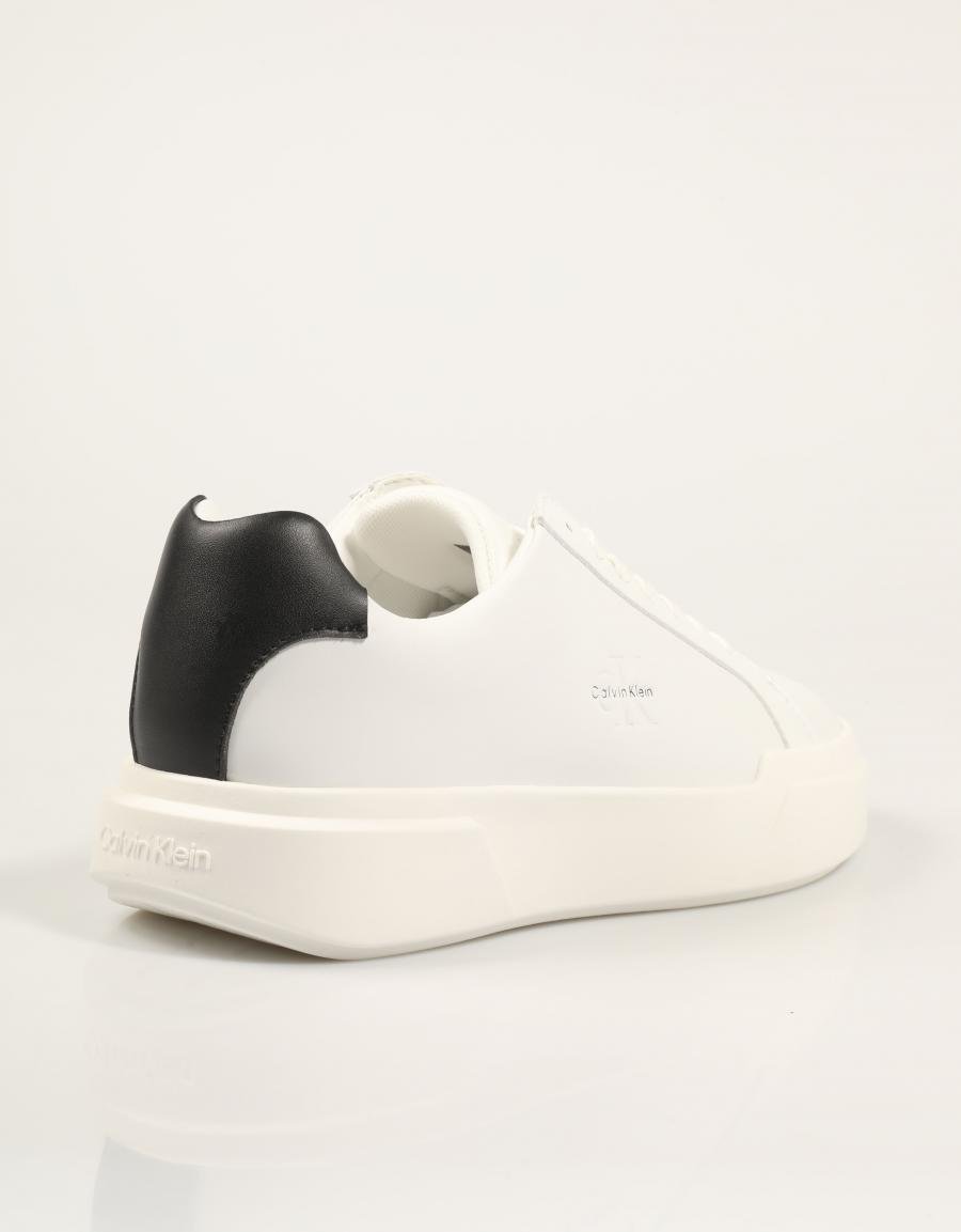 ZAPATILLAS CALVIN KLEIN CHUNKY CUPSOLE LACEUP LTH WN en color Blanco