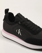 ZAPATILLAS CALVIN KLEIN RETRO RUNNER  SOCK NYLON MG en color Negro