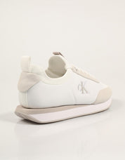 ZAPATILLAS CALVIN KLEIN RETRO RUNNER  SOCK NYLON MG en color Blanco