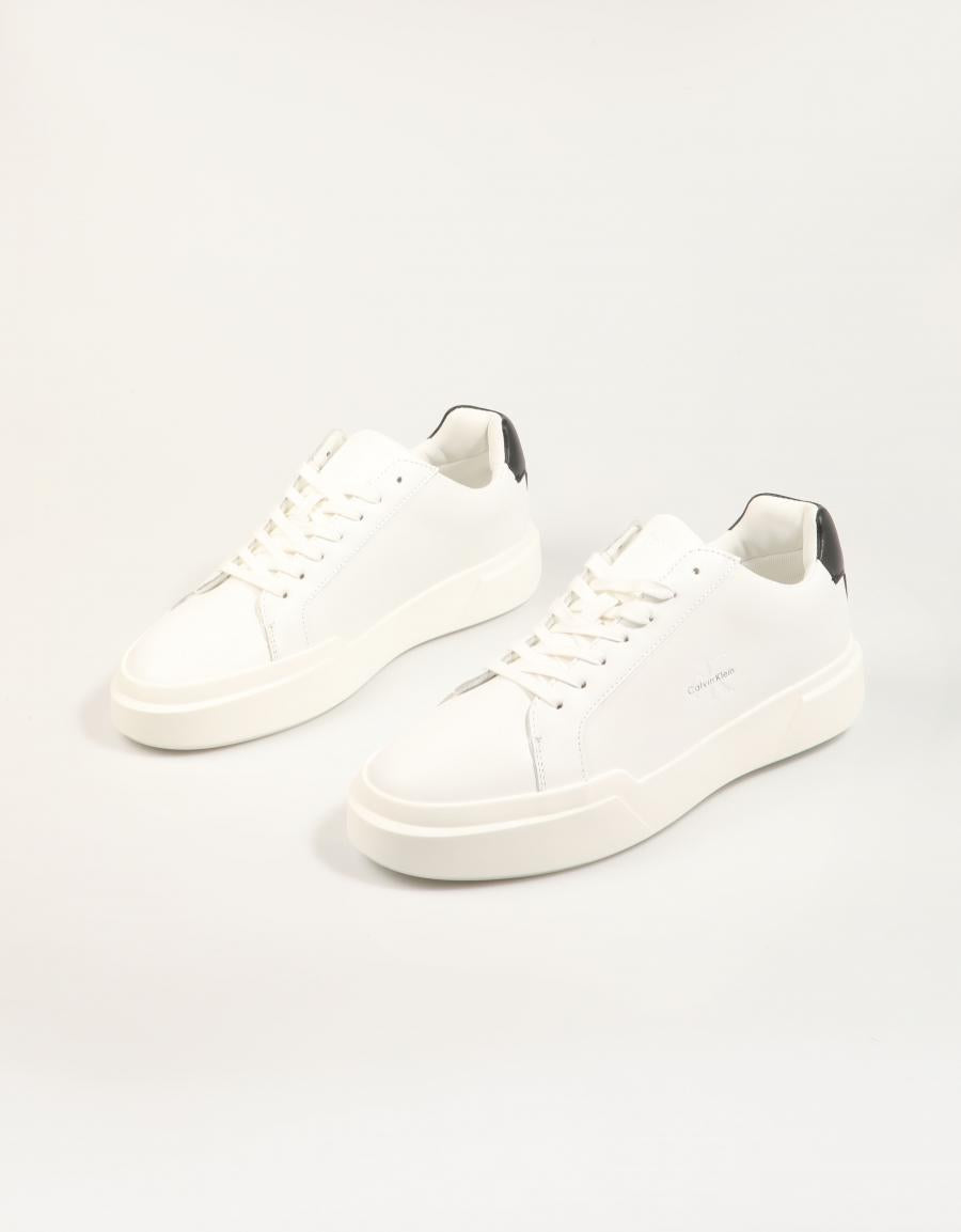 ZAPATILLAS CALVIN KLEIN CHUNKY CUPSOLE LACEUP LTH en color Blanco