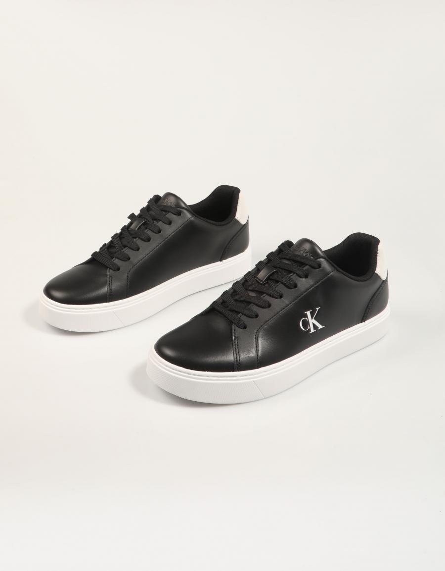 ZAPATILLAS CALVIN KLEIN CLASSIC CUPSOLE LACEUP LTH en color Negro