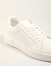 ZAPATILLAS CALVIN KLEIN CHUNKY CUPSOLE LACEUP LTH AOP en color Blanco