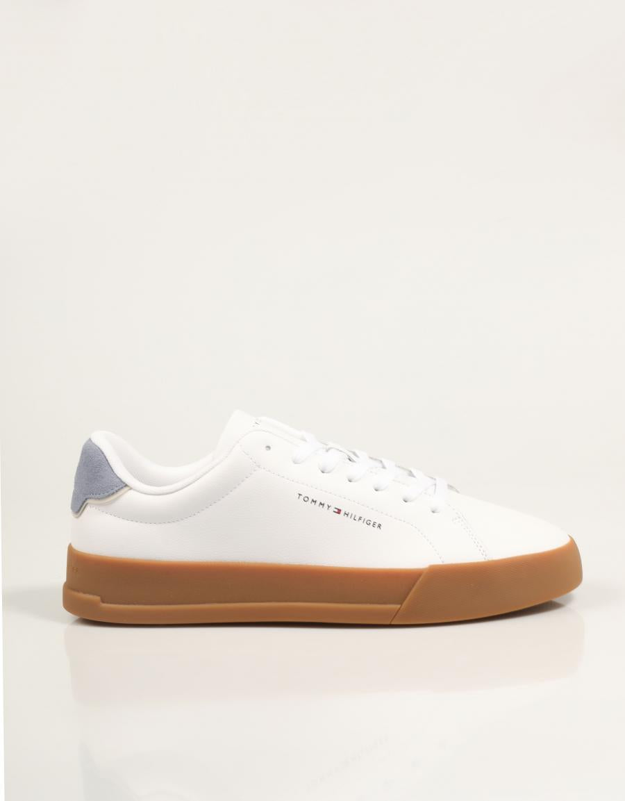 ZAPATILLAS TOMMY HILFIGER TH COURT LTH DETAIL ESS en color Blanco