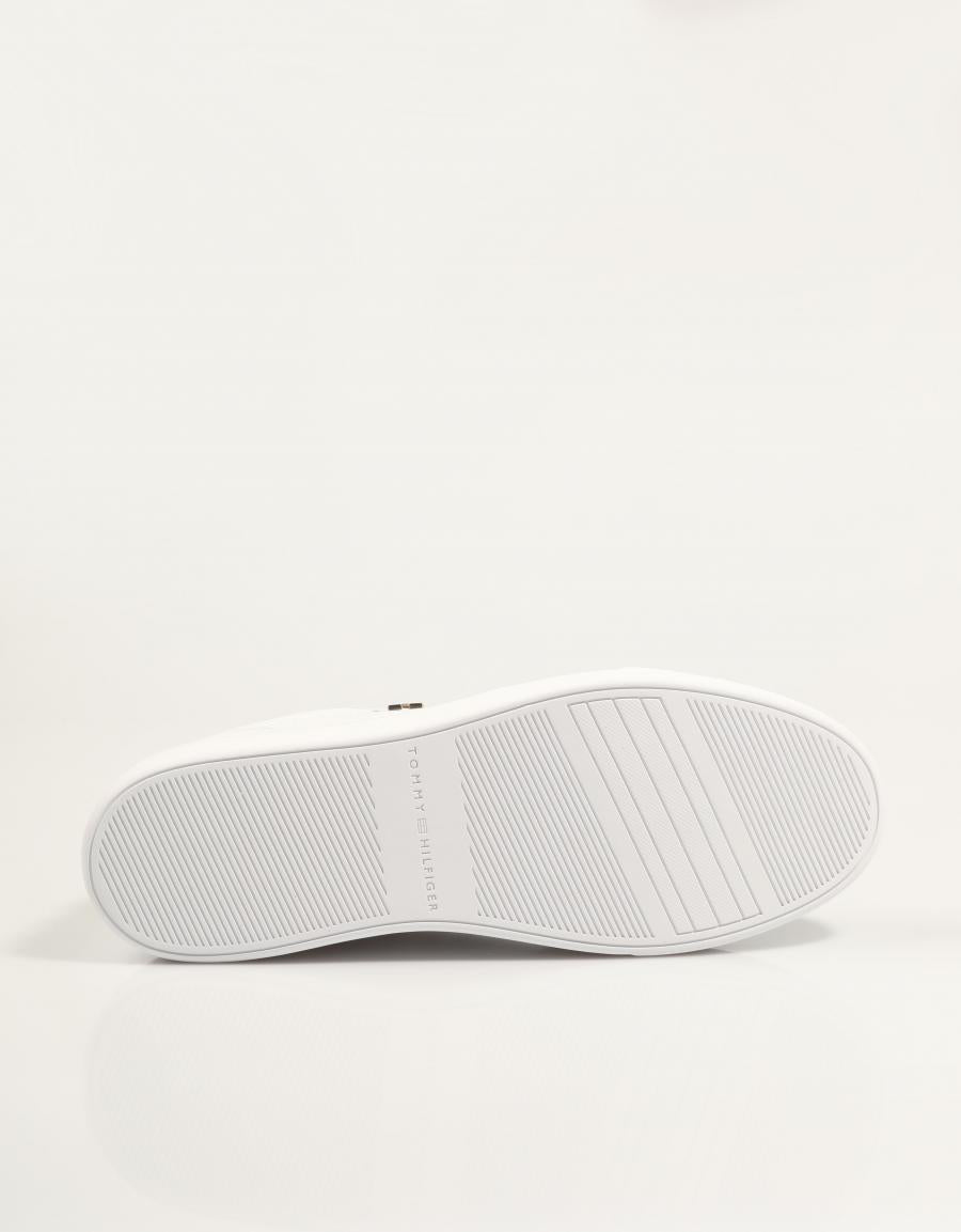 ZAPATILLAS TOMMY HILFIGER ESSENTIAL ELEVATED COURT SNEAKER en color Blanco