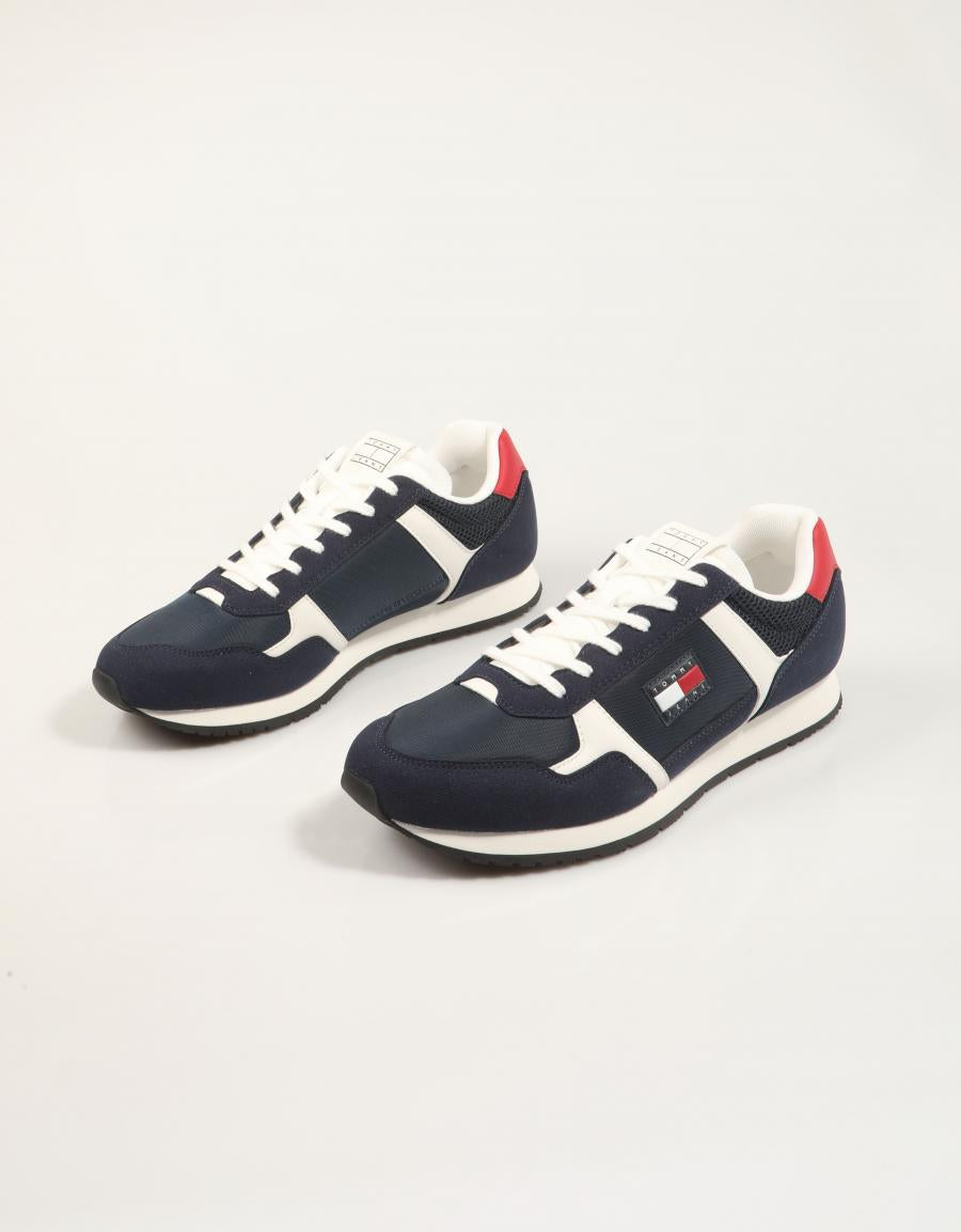 ZAPATILLAS TOMMY HILFIGER RUNNER CASUAL NAVY EM0EM01617 en color Azul marino